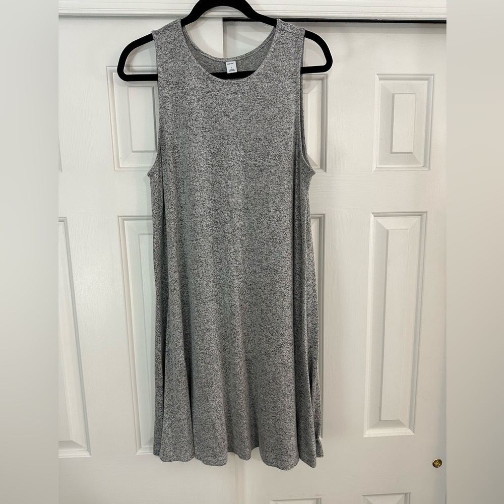 Tank top swing dress. Heathered grey. Old navy. Size large